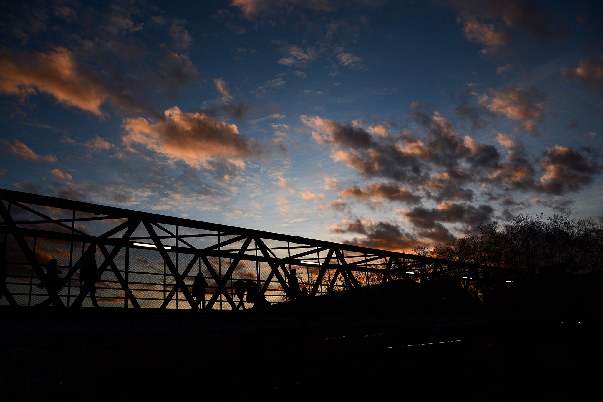 Fotografía atardecer con nubes